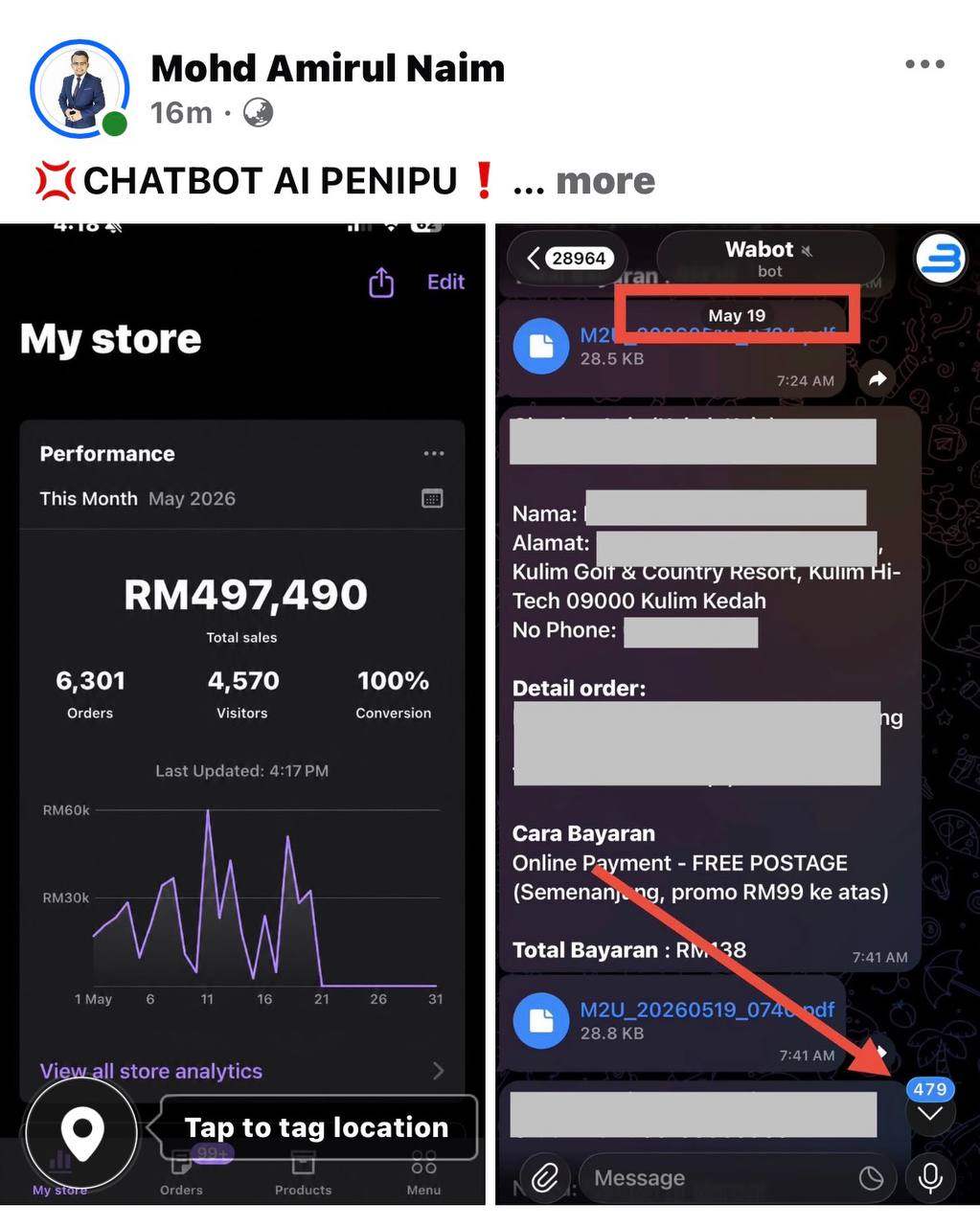 Ramai ingat chatbot ni penipu, baru 20 haribulan sales dah nak RM500k